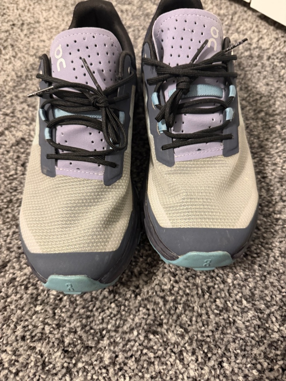 On Running Cloudventure Women's Trail Shoes - Gray/Blue - Picture 2 of 5
